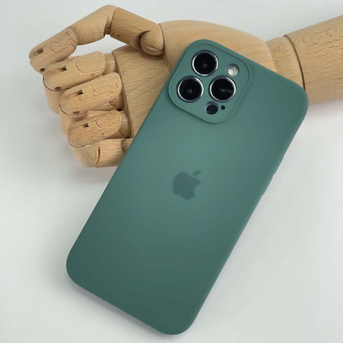Чохол Silicone Case Full Camera на iPhone 13 Pro Pine green
